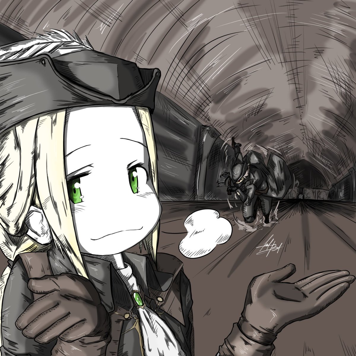 becon45's tweet photo. #LadyMaria
#Bloodborne
#FromSoftware 
#fanart https://t.co/FbFcba96Wn