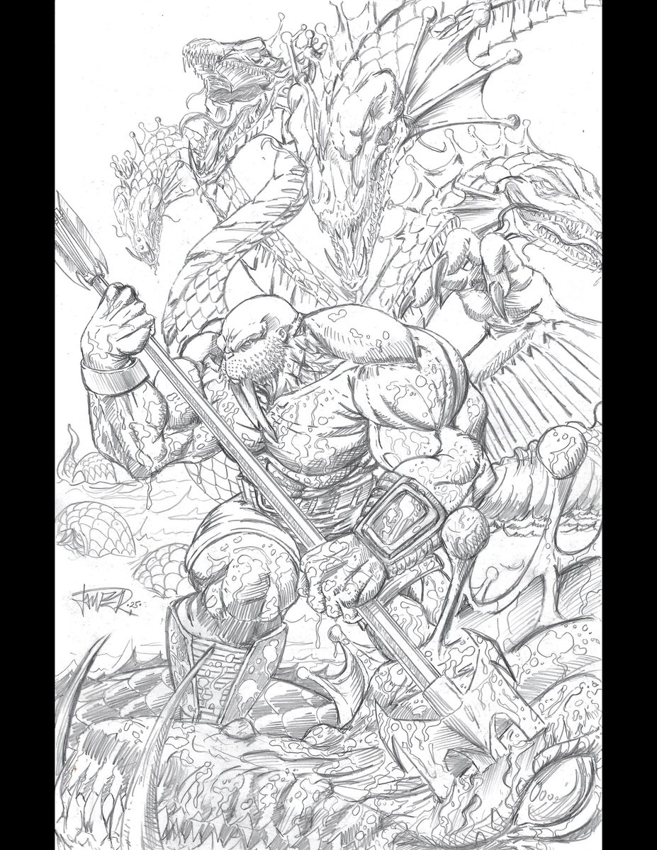 Working on some more Octo Gone 2 stuff.
11x17. Going to ink the reverse side of the board. It helps me spot flaws, and I like keeping the pencils.🎱
Hail #comicsgate