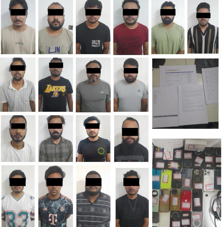 Acting on credible source information, officers of the Detective Department conducted a successful raid last night. The operation was carried out at Bhangar division, at the first floor of a building situated at Jothbhim Road, Po- Hathgacha, Ps-KLC, Dist - South 24 Pgs, Kol-156.