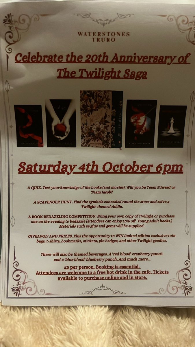 kernowchiggy πππ (@traceyt80651091) on Twitter photo Looking forward to this in October #TheTwilightSaga 20th Anniversary - how is that possible <a href="/WaterstonesTRU/">Waterstones Truro</a> #ticketbooked <a href="/April_Ogra_Reed/">april reed</a> Looking forward to this in October #TheTwilightSaga 20th Anniversary - how is that possible <a href="/WaterstonesTRU/">Waterstones Truro</a> #ticketbooked <a href="/April_Ogra_Reed/">april reed</a>