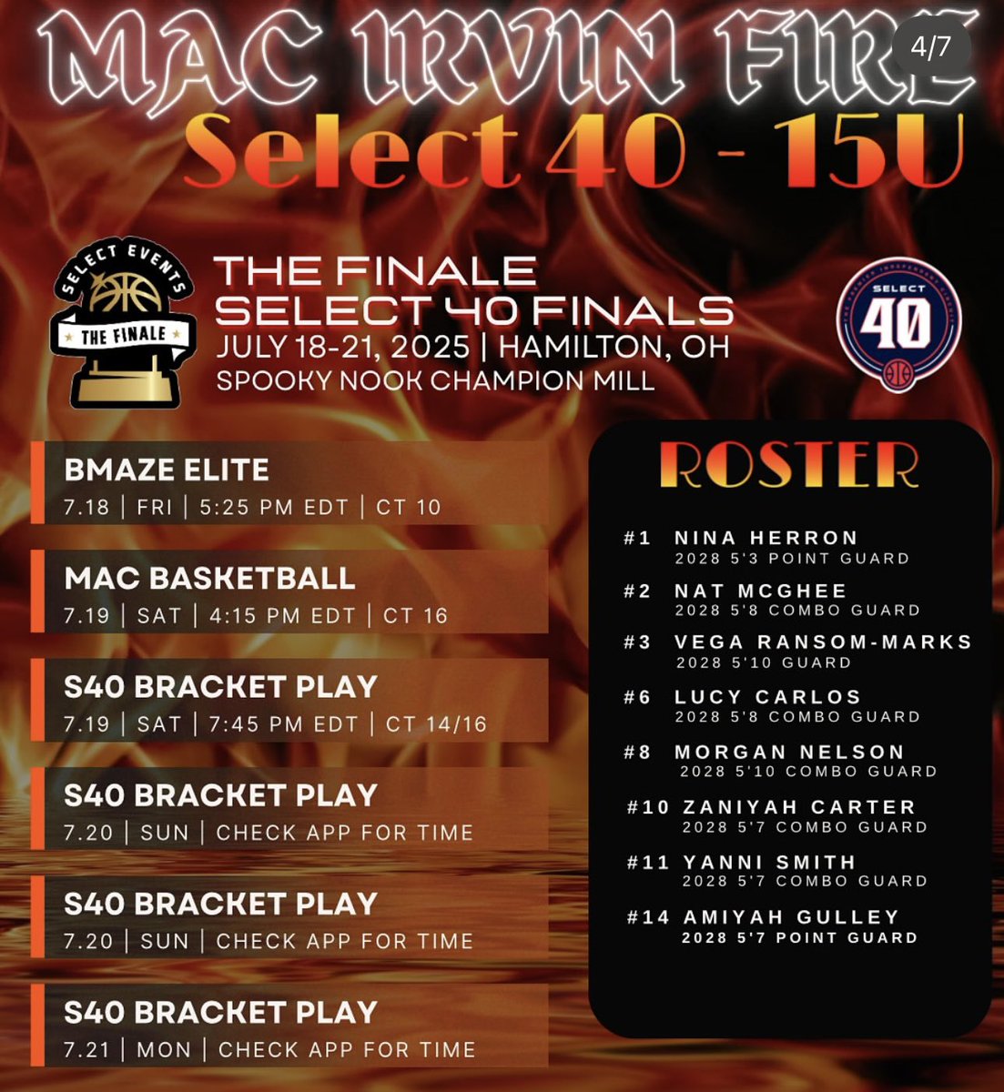 Amiyah Gulley (@gulleyamiyah) on Twitter photo Let’s make it count this weekend <a href="/MacIrvinGirls/">Mac Irvin Lady Fire S40</a> <a href="/SelectEventsBB/">Select Events Basketball</a> #LockedIn #TheFinale #15U Let’s make it count this weekend <a href="/MacIrvinGirls/">Mac Irvin Lady Fire S40</a> <a href="/SelectEventsBB/">Select Events Basketball</a> #LockedIn #TheFinale #15U