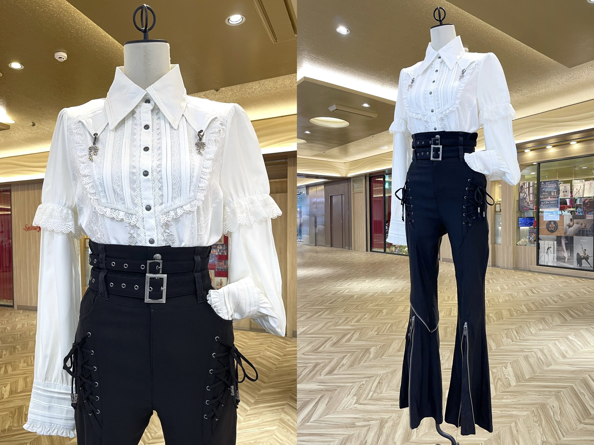 OZZ ONESTE ブラック コート　黒　オッズオン Ozz Croce 刺繍入りケープ付きコート オッズオン オッズ