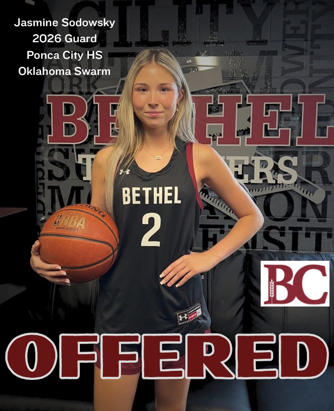 Jasmine Sodowsky (@jazsodowsky) on Twitter photo I am blessed to have received an offer from <a href="/ThresherWBB/">Bethel Threshers WBB</a>. Thank you Coach Jara Shoemaker for the opportunity and for believing in me!
<a href="/2026_swarm/">Oklahoma Swarm 2026</a> <a href="/LadyPonca/">Ponca City Lady Cats Basketball</a> <a href="/PoncaCitySchool/">Ponca City Schools</a> <a href="/coachjvick1/">Coachjvick (new)</a> <a href="/OklahomaSwarm1/">OK Swarm HS Girls</a> <a href="/PGHOklahoma/">Prep Girls Hoops Oklahoma</a> <a href="/PCHighSports/">Ponca City Athletics</a> #CollegeWBB #HighschoolWBB #HighschoolBasketball I am blessed to have received an offer from <a href="/ThresherWBB/">Bethel Threshers WBB</a>. Thank you Coach Jara Shoemaker for the opportunity and for believing in me!
<a href="/2026_swarm/">Oklahoma Swarm 2026</a> <a href="/LadyPonca/">Ponca City Lady Cats Basketball</a> <a href="/PoncaCitySchool/">Ponca City Schools</a> <a href="/coachjvick1/">Coachjvick (new)</a> <a href="/OklahomaSwarm1/">OK Swarm HS Girls</a> <a href="/PGHOklahoma/">Prep Girls Hoops Oklahoma</a> <a href="/PCHighSports/">Ponca City Athletics</a> #CollegeWBB #HighschoolWBB #HighschoolBasketball