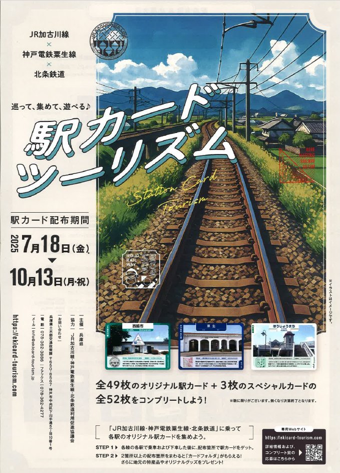貴重！駅カード　兵庫県　加古川線、北条鉄道、神戸電鉄　48枚と専用ファイルセット 貴重！駅カード 兵庫県 加古川線、北条鉄道、神戸電鉄 48枚と