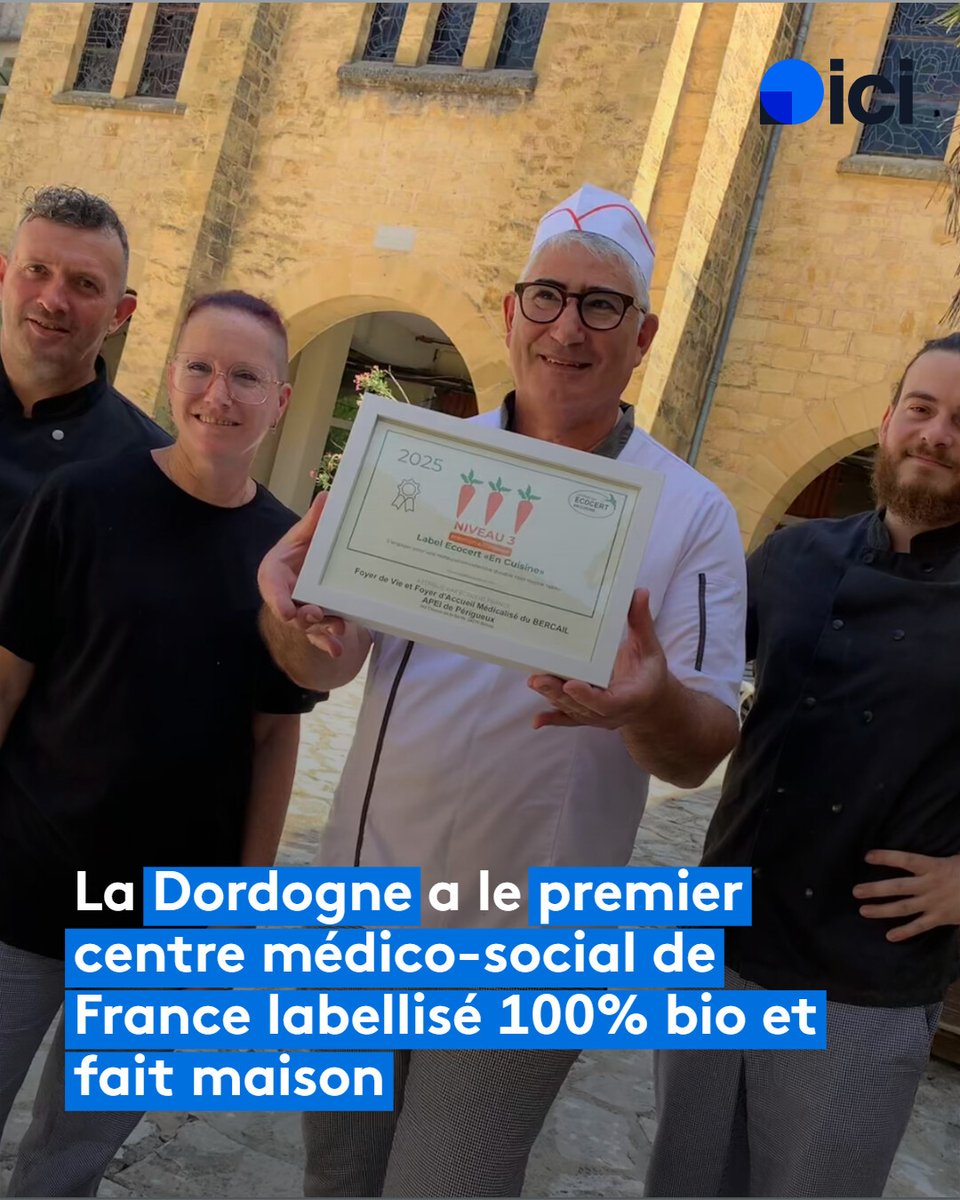 Le Bercail, à Sainte-Foy-de-Belvès, qui accueille 70 adultes en situation de handicap intellectuel, a reçu mardi 1er juillet le label "excellence" pour sa cuisine bio et faite maison.
➡️ l.ici.fr/zVz