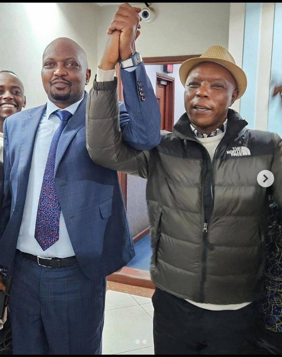 TaweMovement1's tweet photo. Moses kuria and Chairman Maina Njenga  together to campaign for the Kenya Kwanza government. https://t.co/5fwcKZpGoH