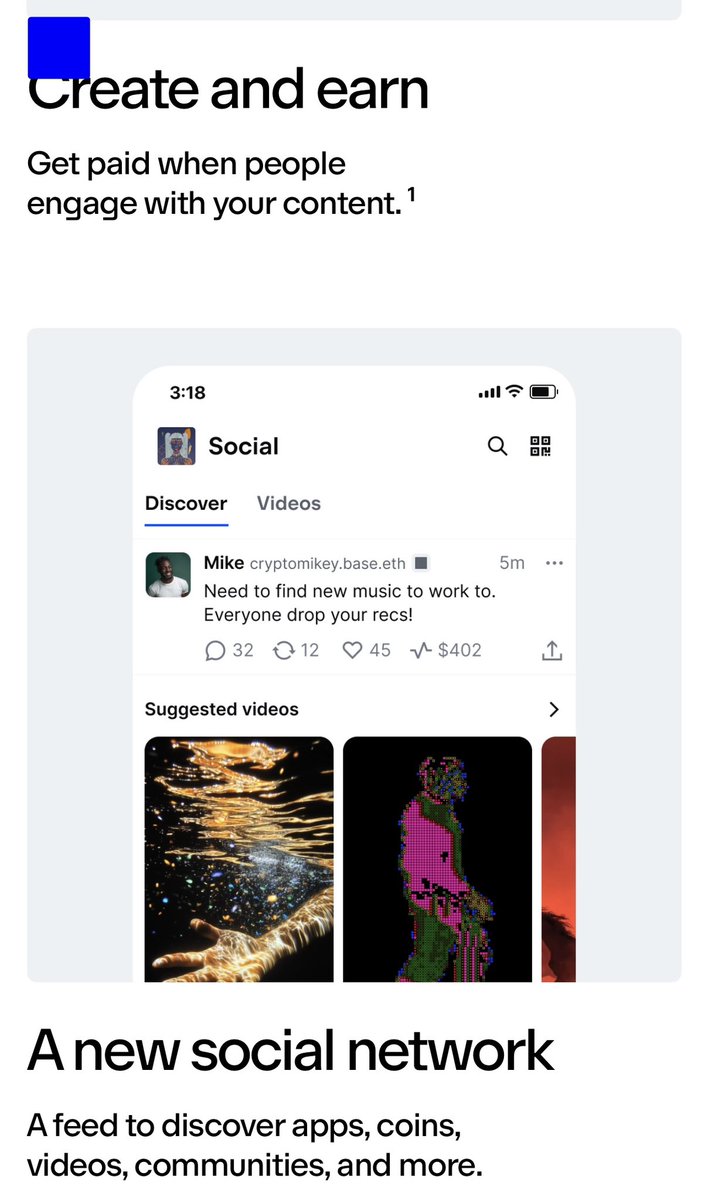 Relatablehustl1's tweet photo. Coinbase Announces New Social Media App “Base” Where You Will Be Able To Monetize Your Network Like Other Social Platforms 👀 https://t.co/LlrFTIMHit