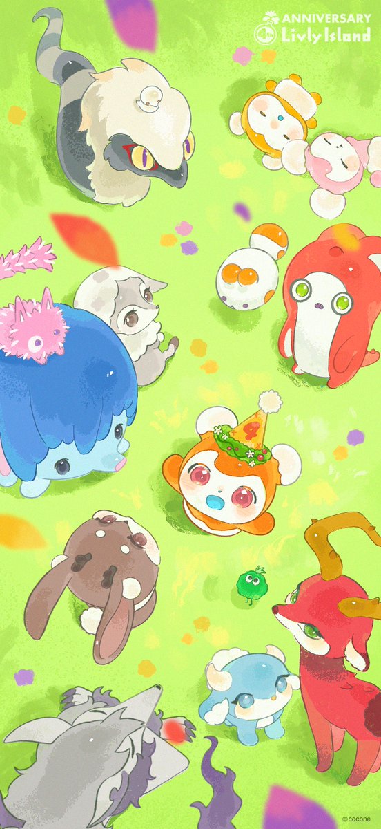newLivlyIsland's tweet image. 💐💐Happy 4th Anniversary💐💐
今年も研究員から
#リヴリー4周年 のお祝いイラストが届きました✨
実は…!
来週から始まるキャンペーン景品のひとつ
「うちの子イラスト壁紙」を
担当してくれる研究員が届けてくれたんです💝
ぜひスマホ壁紙にして、お祝い気分を楽しんでください📱
#リヴリー