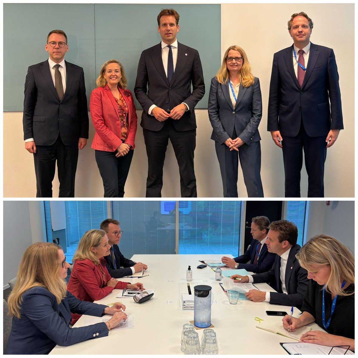 NadiaCalvino's tweet image. 🇪🇺🇳🇱 Very good meeting with @MinisterEZ Vincent Karremans on boosting innovation & supporting Europe's most promising startups
We discussed
✔️@EIF_EU European Tech Champions Initiative's success
✔️#TechEU, the largest EU financing programme for Europe’s technological leadership