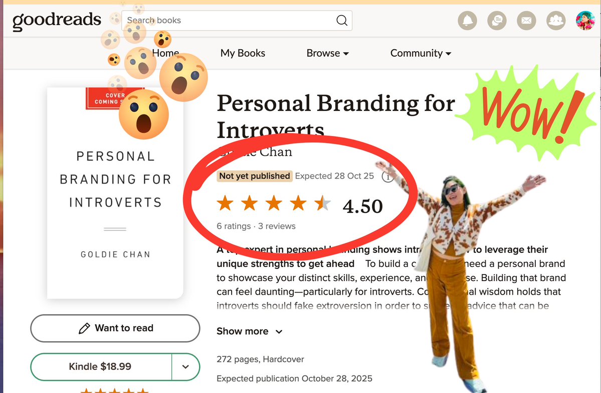 GoldieChan's tweet image. Looks like my book is LIVE on @goodreads and has a couple of honest reviews already! now it's SO REAL
If you're on there too and want my #netgalley ARC link (aka read my book early!) to leave your own honest review, let me know 💚