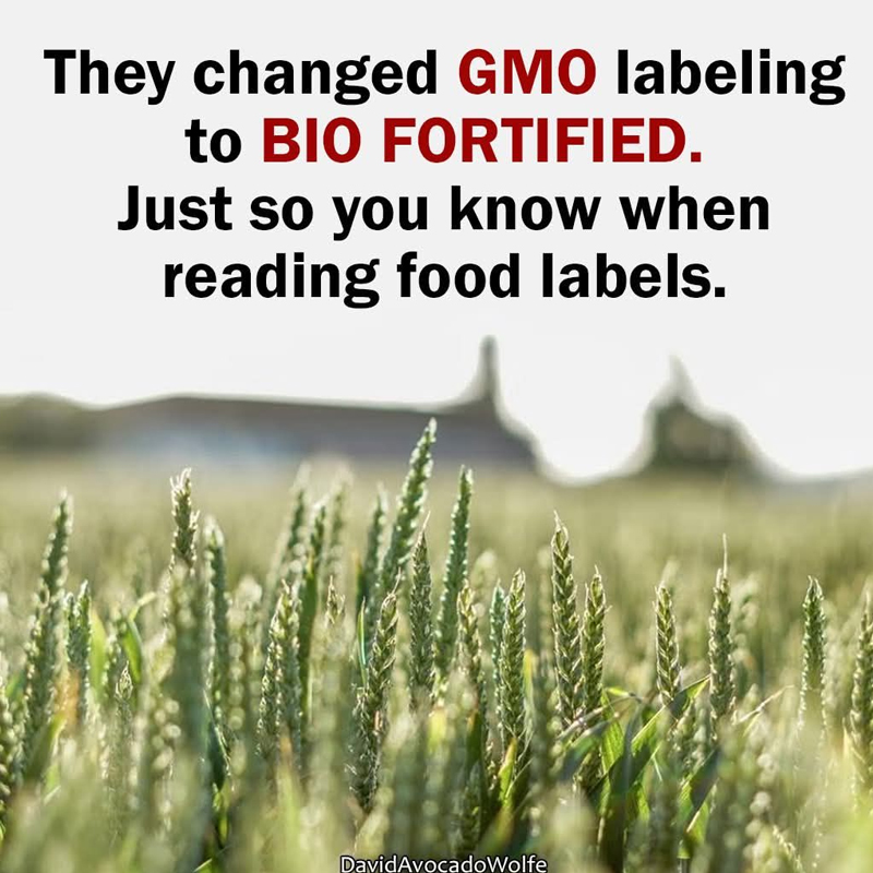 OrganicLiveFood's tweet photo. Read product labels carefully.

They changed #GMO labeling to biofortified. 

GMOs and #glyphosate are linked to a wide range of chronic diseases including #cancer, infertility, gastrointestinal problems, DNA change, and autism

https://t.co/IDlIzQIVnJ