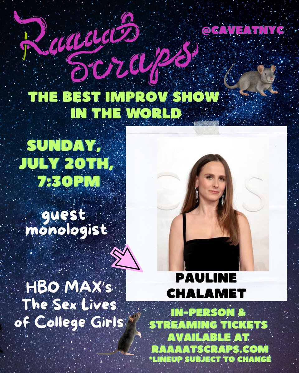 RaaaatScraps 🐀 - Best Improv Show in the World! tweet media