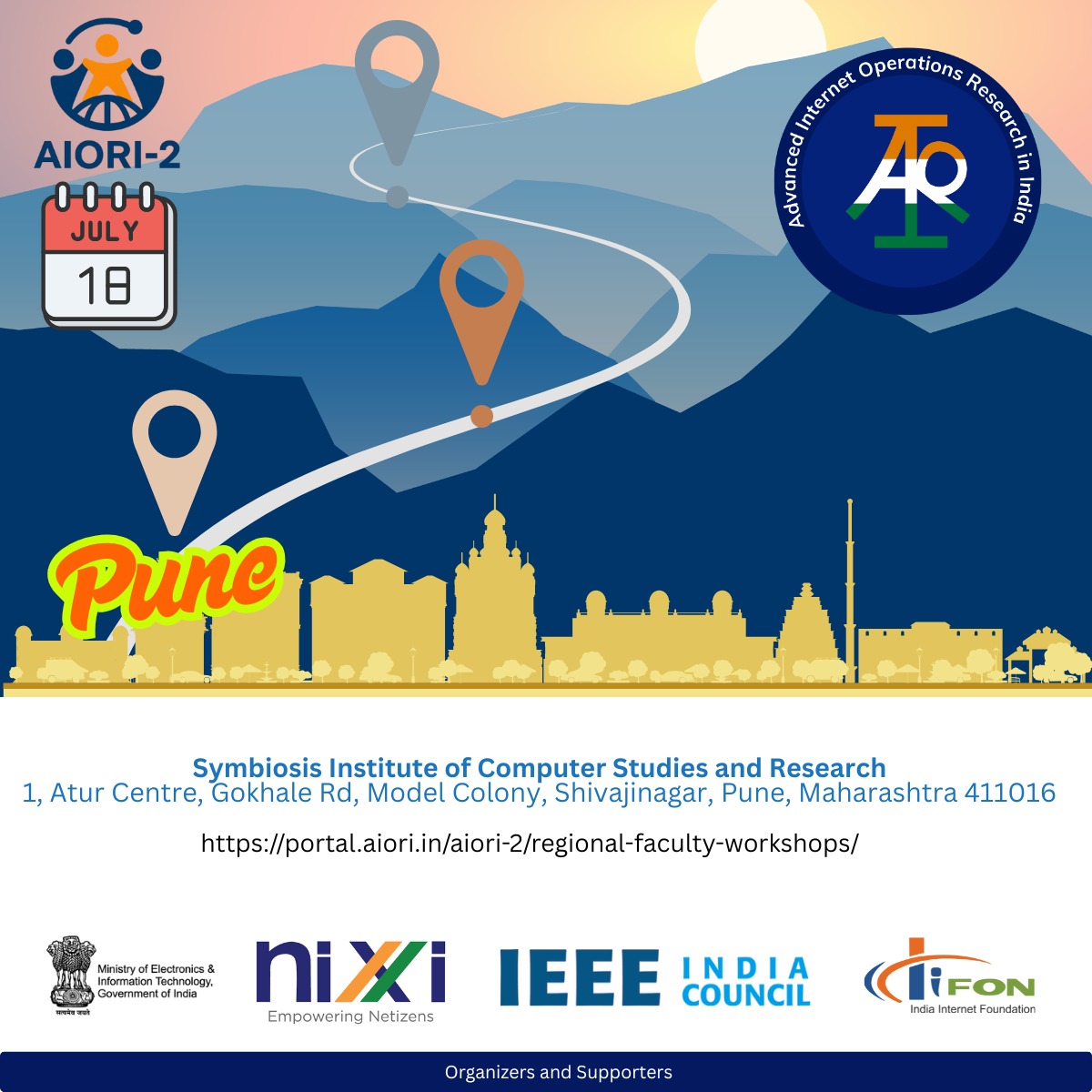 _iifon's tweet image. Pune | 18 July 2025 
The 4th #AIORI2 Faculty development Workshop of the workshop series, supported by
@GoI_MeitY &amp;amp; @inregistry, brings engineering faculty together to explore Internet Engineering, Measurement &amp;amp; Standards.
🔗 portal.aiori.in/aiori-2/region…