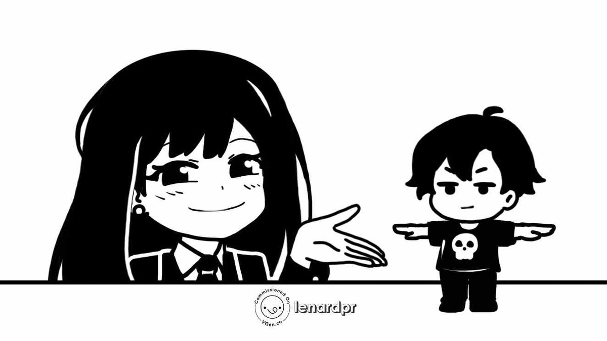lenard_pr's tweet image. smug ych and a plushie