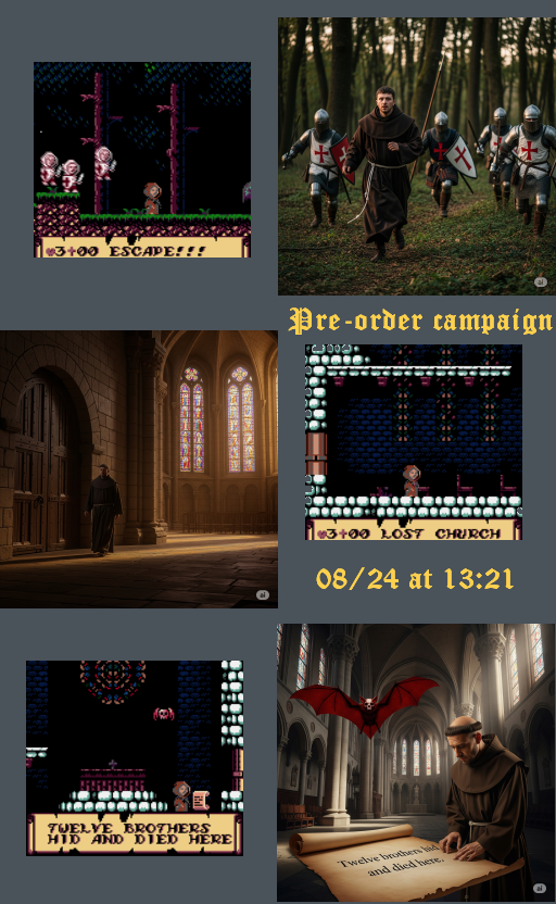alekmaul's tweet image. When you imagine your game "just like in real life" ;)
For those who want to do a youtube review, just PM me for a demo ;)
Preorder campaign will open August,24th at 13:21 homebrew-factory.com
#retrogaming #gb #homebrew #indiegames #indiedev #gbdev