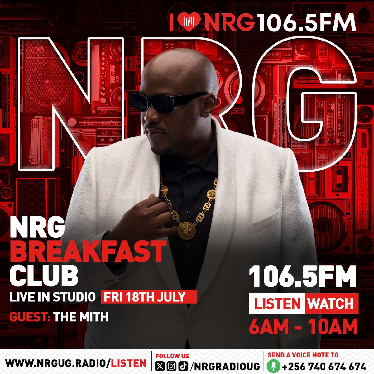 THE MITH🇺🇬🔥 (@themithmusic) on Twitter photo Tune Into <a href="/NRGRadioUganda/">NRG RADIO UG🇺🇬</a>
NRG BREAKFAST CLUB ... Bringing Some Chai Mukalu For The Chaos.
keleledigital.ffm.to/themiththeugan… Tune Into <a href="/NRGRadioUganda/">NRG RADIO UG🇺🇬</a>
NRG BREAKFAST CLUB ... Bringing Some Chai Mukalu For The Chaos.
keleledigital.ffm.to/themiththeugan…