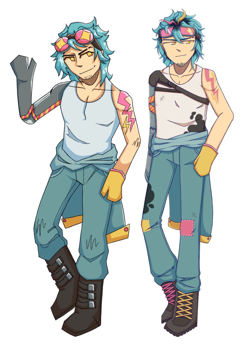 watchDRBA's tweet image. Comparison between Kazuhiko's old and new sprites!
(Left is from January, right is from July!)