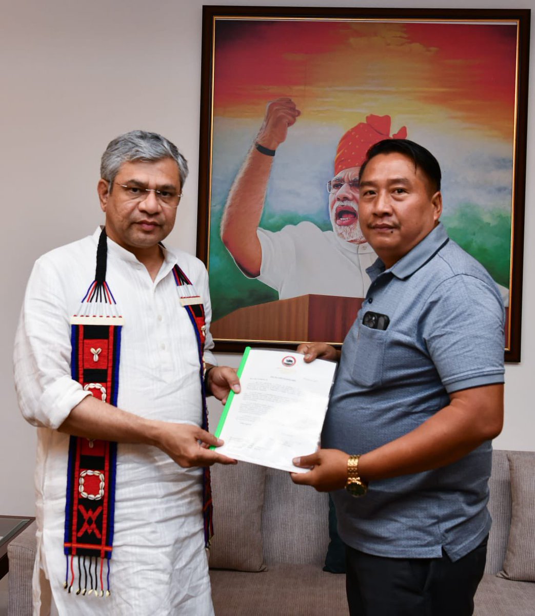 H Sethrongkhyu sangtam (@sethrongkyu_) on Twitter photo A very happy and prosperous birthday to the Hon’ble UM for Railways, Information & Broadcasting, <a href="/GoI_MeitY/">Ministry of Electronics & IT</a> Shri. <a href="/AshwiniVaishnaw/">Ashwini Vaishnaw</a> Ji. Your visionary leadership and unwavering commitment to transforming India’s infrastructure and digital ecosystem continue to inspire us all. A very happy and prosperous birthday to the Hon’ble UM for Railways, Information & Broadcasting, <a href="/GoI_MeitY/">Ministry of Electronics & IT</a> Shri. <a href="/AshwiniVaishnaw/">Ashwini Vaishnaw</a> Ji. Your visionary leadership and unwavering commitment to transforming India’s infrastructure and digital ecosystem continue to inspire us all.
