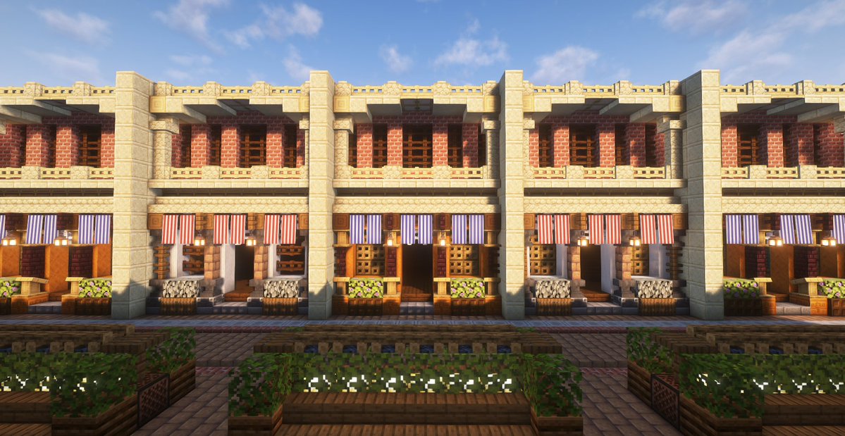 AlexT_Mo's tweet image. お土産屋ってこういう感じ？
他の人の建築を参考にしたものなので、設計図はなしにしようかな