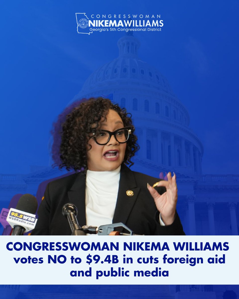 RepNikema's tweet image. Instead of addressing the housing crisis, Republicans want to rip away already-approved funding, which raises costs, weakens national security, and cuts PBS Kids—hurting children like my own #CarterCakes.
I will always vote NO on any plan that puts #Trumps radical agenda over…