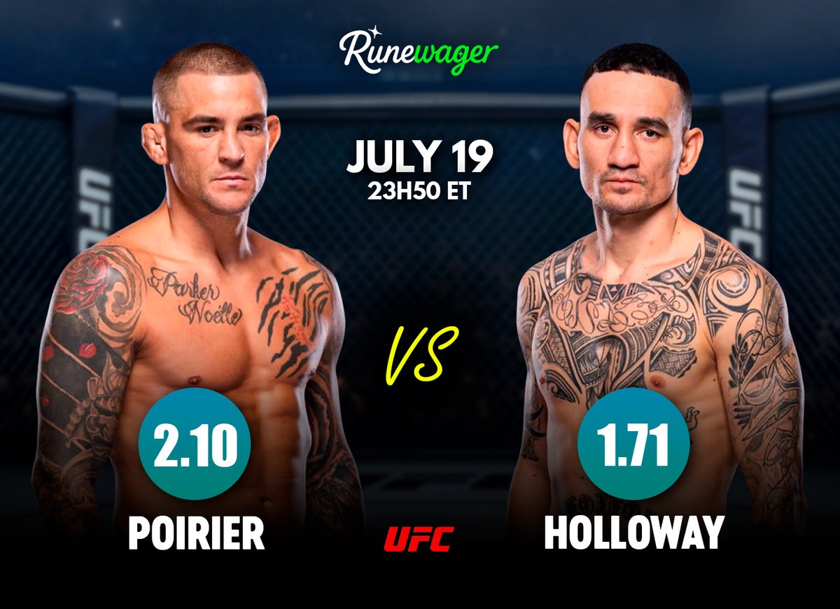 #UFC | July 19 – Poirier vs Holloway 🥊

Who’s your pick for this war? 🔥

🔁 + your fighter &amp; RW | #sports