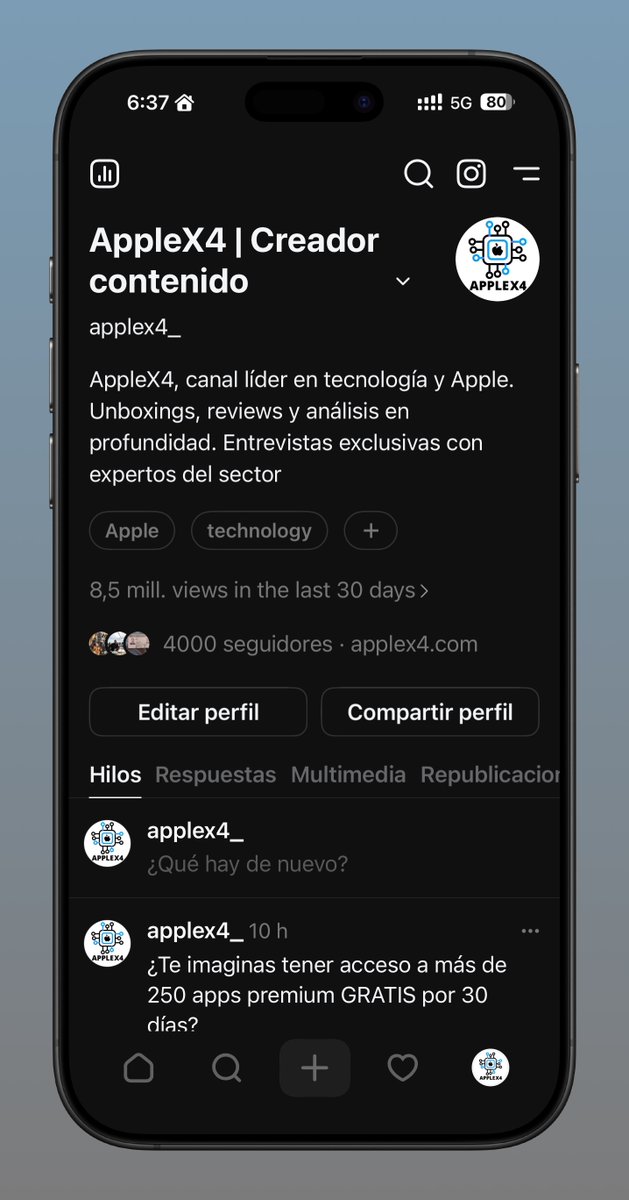 ¡YA SOMOS 4000 en esta locura llamada AppleX4! 🤯
Gracias por cada like, comentario, visualización… y sobre todo, por estar ahí.
Esto no para, ¡lo mejor está por venir! 🍎🔥
#AppleX4 #GraciasFamilia