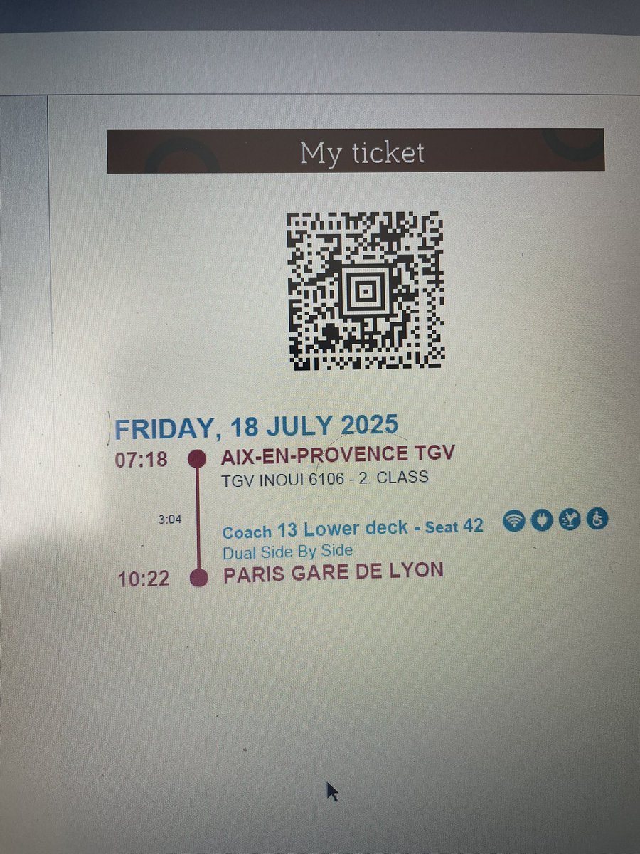 DadooGones's tweet photo. Quand ton Billet de train veut te mettre au plus bas : Voiture 13, place 42 … il manquerait plus que le siège soit vert … https://t.co/QQmemtiLGY