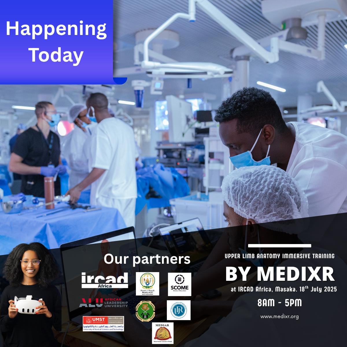 The most awaited MEDICAL VIRTUAL REALITY WORKSHOP will take place today at 📍 IRCAD AFRICA in Masaka. We'll immerse our minds 🤯in the most advanced medical training technology, that will reshape our learning and medical education at large. 

#MedicalEducation #technology