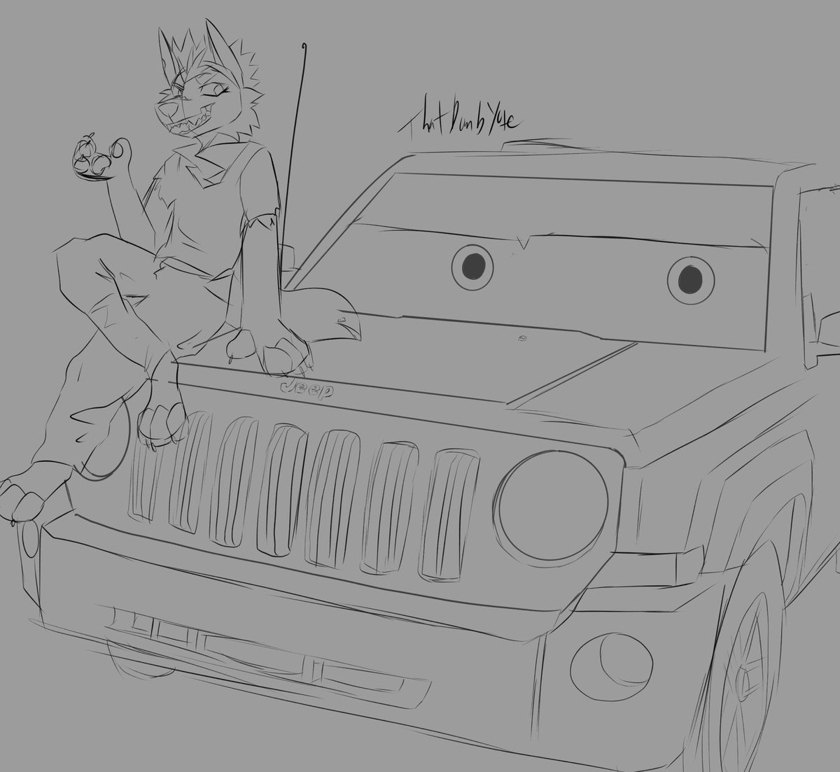 ThatDumbYote's tweet image. I HAD to put this on paper asap because my car + sona + cars style???