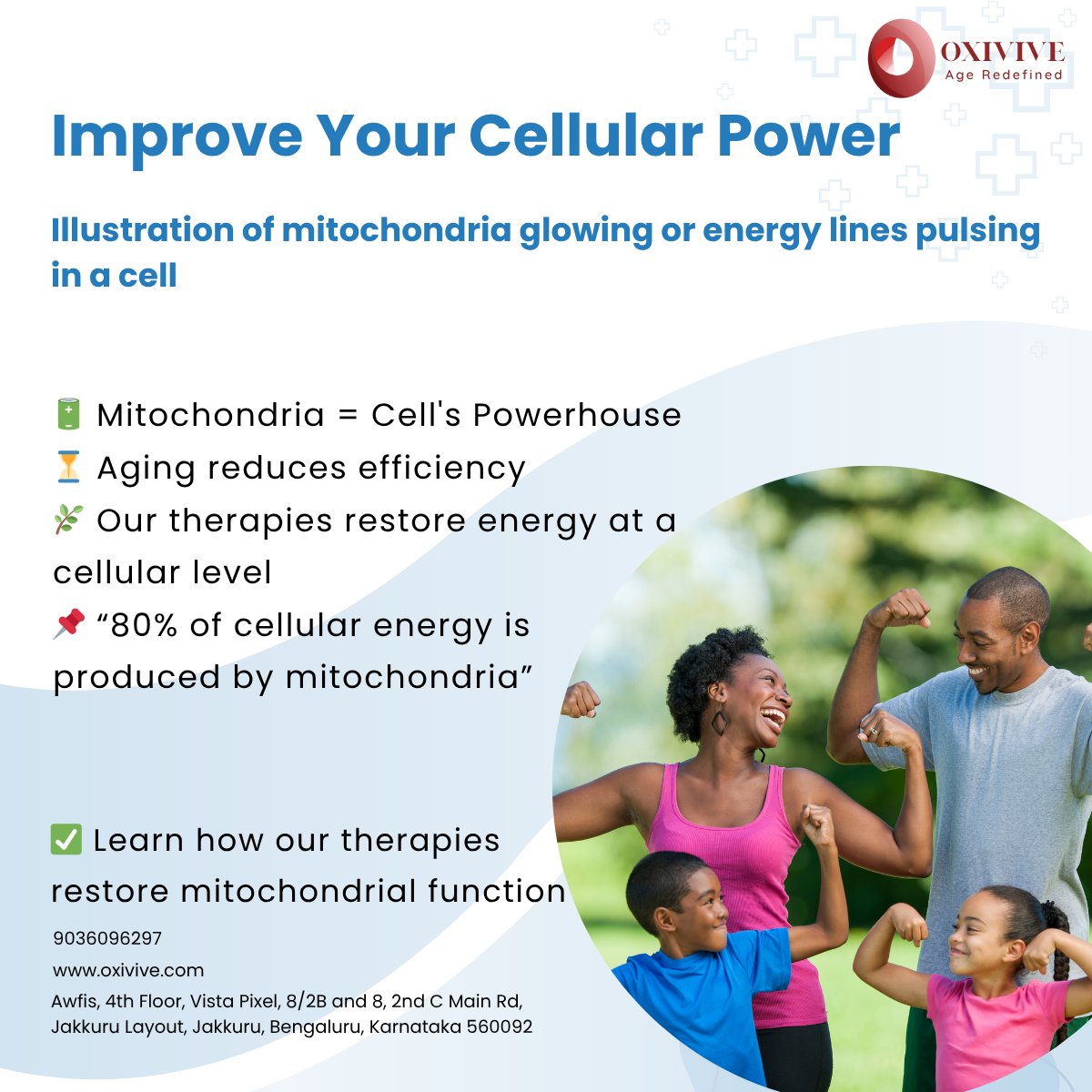 Qcare_Health's tweet photo. Feeling low on energy? Your mitochondria might need a recharge! ⚡
Oxivive helps restore cellular power—naturally.
#SHOT #HBOT #HyperbaricOxygen #MedicalInnovation  #HealthFacts #AntiAging #WoundHealing #HealthAwareness  #OxygenTherapy #HealthAndWellness #RecoverySupport #Oxivive https://t.co/ffEkzt2P0k