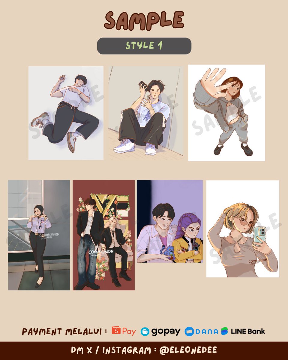 eleonedee's tweet image. COMMISSION OPEN📢
(LOCAL ONLY)
✨Likes/RTs are appreciated✨
Haloo, aku open jasa gambar nih, kalau tertarik aku gambarin bisa DM akun ini atau ke instagram aku yaa😆
OPEN TERUS GES, DM AJA YH💥
((butuh tambahan pemasukan😔🙏🏻))
instagram.com/eleonedee
Terima kasih ♥️