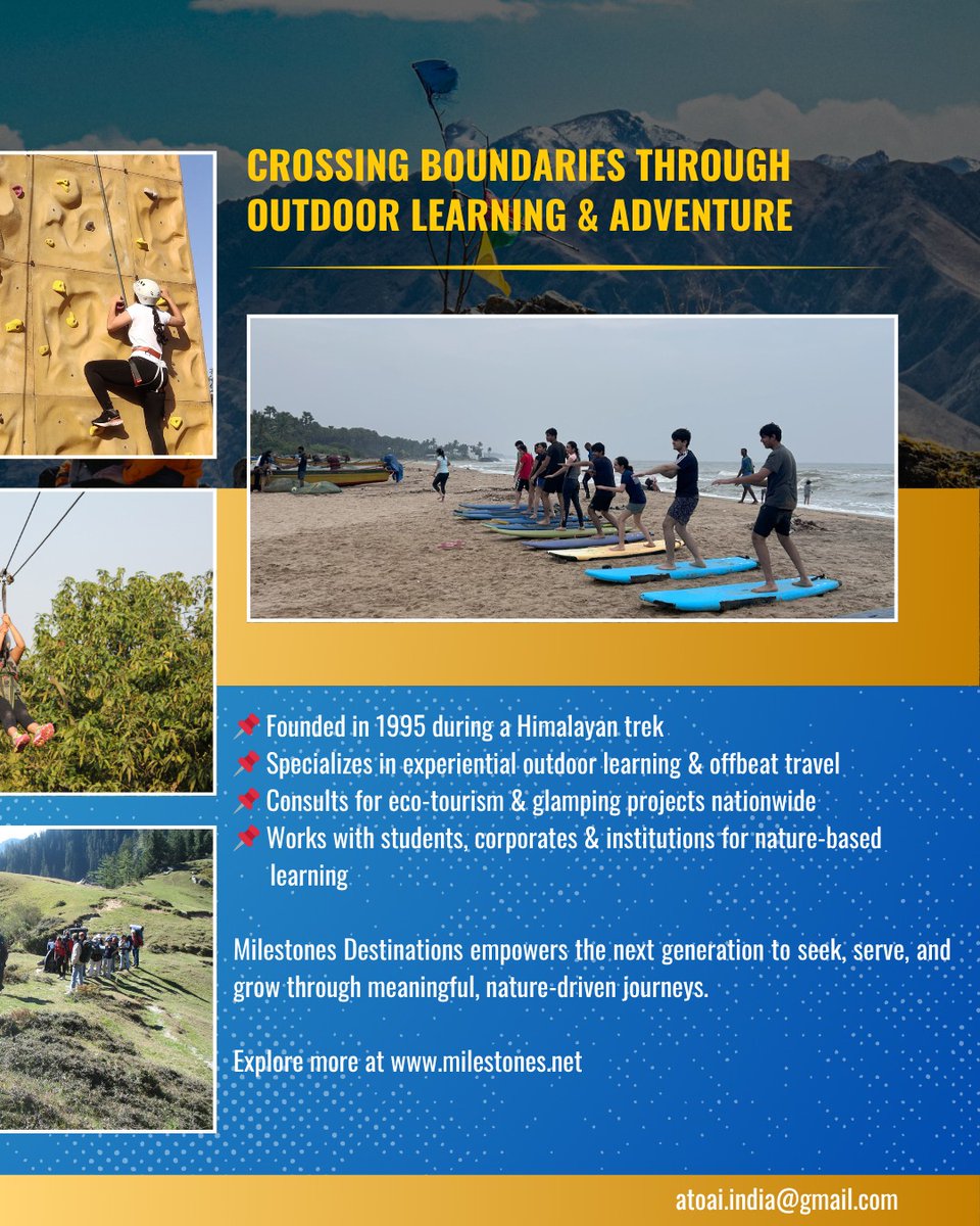 This Friday on #ATOAIMemberShowcase: Meet Sunil Mendiratta, the quiet force behind #MilestonesAndDestinations. 

For 24+ years, he’s crafted soulful journeys, guided tourism boards &amp; built eco-retreats that heal, inspire &amp; reconnect. 

#ATOAIexplore #TravelWithHeart