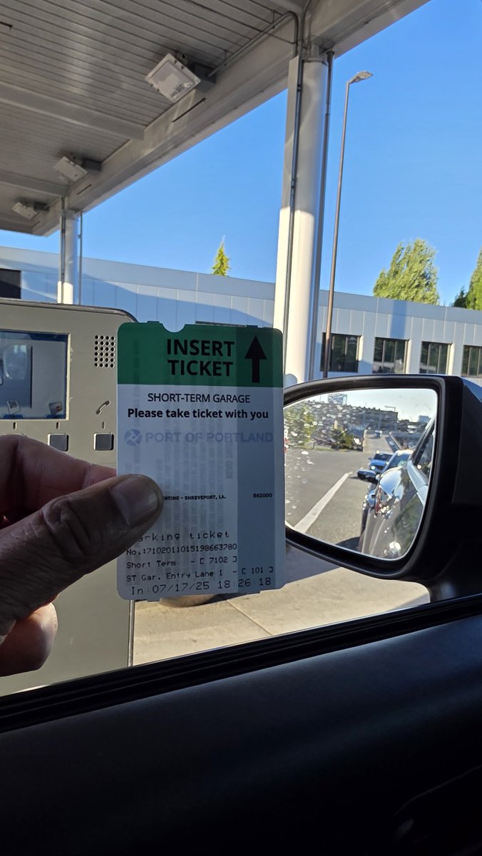 Dear <a href="/flypdx/">FlyPDX</a> please do urgently check these parking cards. A majority of these magnetic strips seem to be failing and felt sorry for the kid running around from car to car in the heat..she was exhausted. Pls do give her a pat on the back!