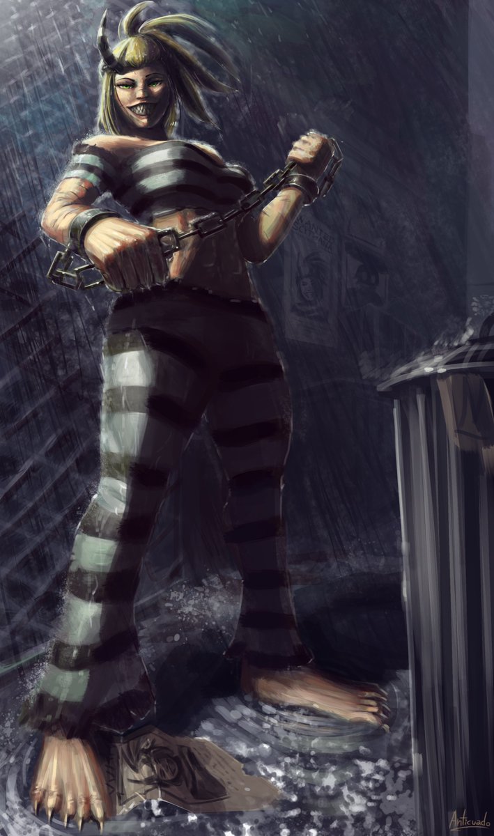AnticuadoKnight's tweet image. Prisoner of no one, Scythana
(My first #Skullgirls comm ever, for @Jdrfew1 tysm)