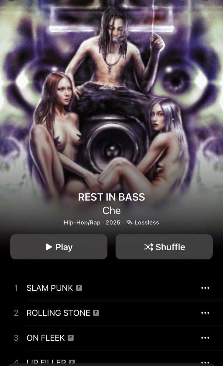 nufseyd's tweet image. 🚨💩OH GIVE ME A BREAK!
Opium dickrider “Che” drops his bootleg WLR album “REST IN BASS”