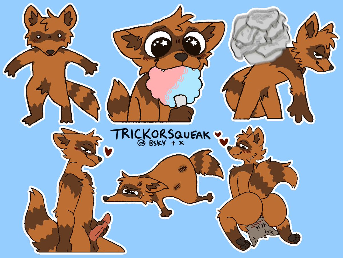 Sticker commission for <a href="/PocoRaccoon/">Poco_the_raccoon</a> !!