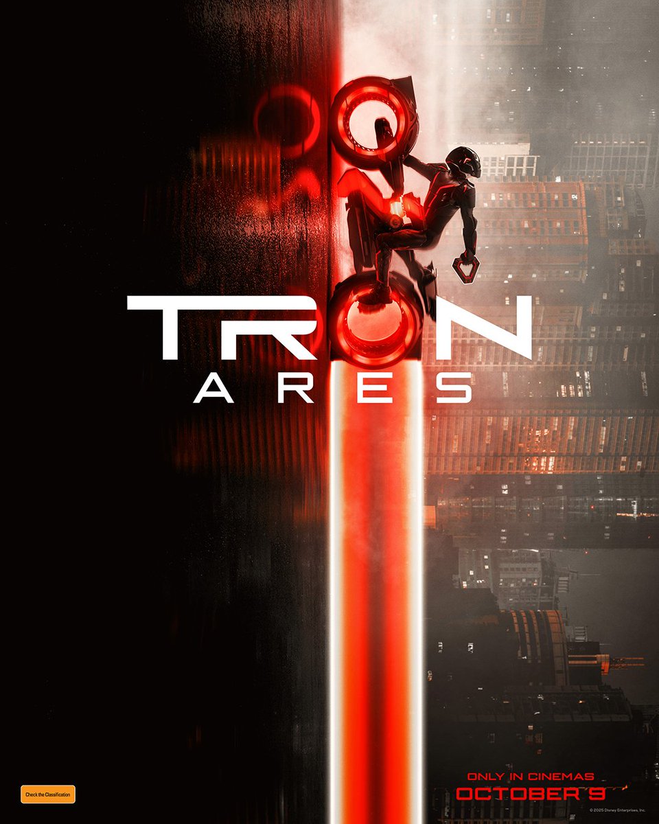 DendyCinemas's tweet image. This October, they are coming to our world. TRON: ARES is coming to Dendy Cinemas and Dendy Canberra IMAX® October 9.
#TronAres