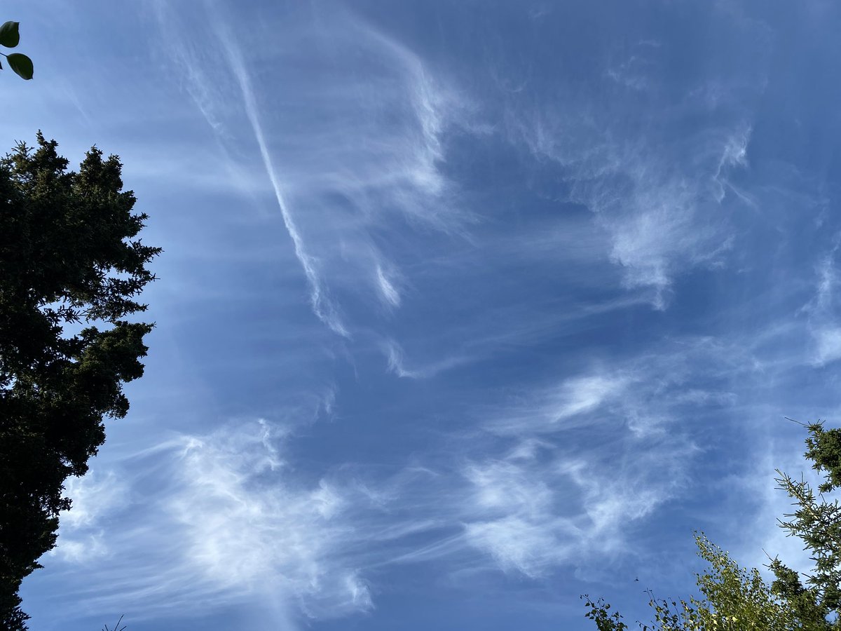 It’s snowing up high.