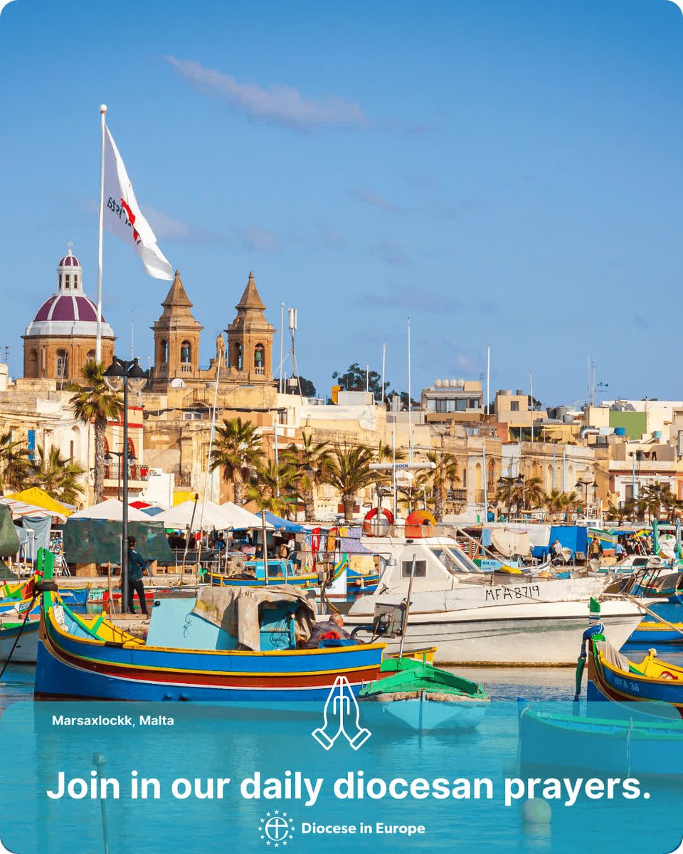 We invite you to join us in our daily diocesan prayers.
Join us in prayer for the chaplaincies in Malta and Gozo: (Includes: Valletta, also serves: Gozo) and Sliema. May their faith and love be a testament to God's presence.