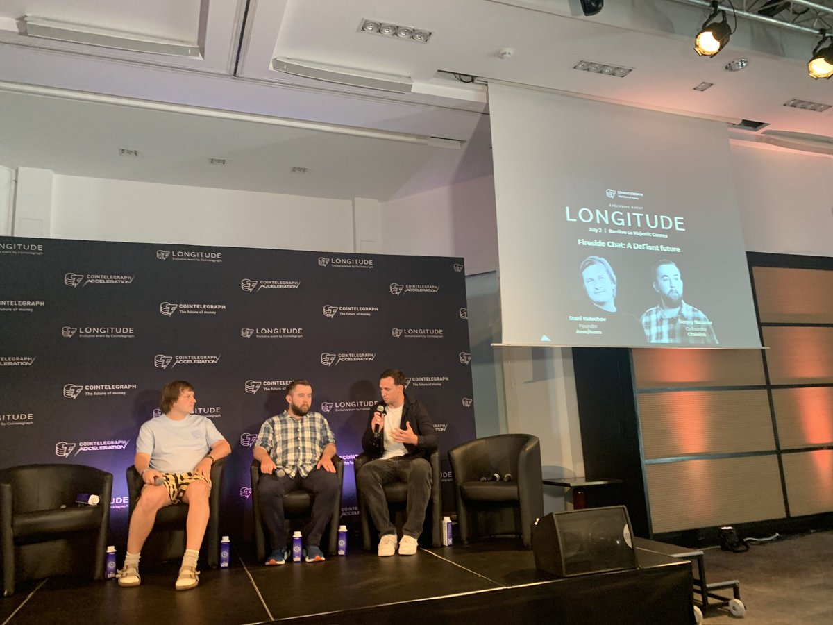 Brilliant event “Longitude” by <a href="/Cointelegraph/">Cointelegraph</a> during <a href="/EthCC/">EthCC - Ethereum Community Conference</a> in Canes. #Ethereum 
<a href="/aeternafi/">AeternaFi Labs</a> <a href="/SupraFin_global/">SupraFin</a>