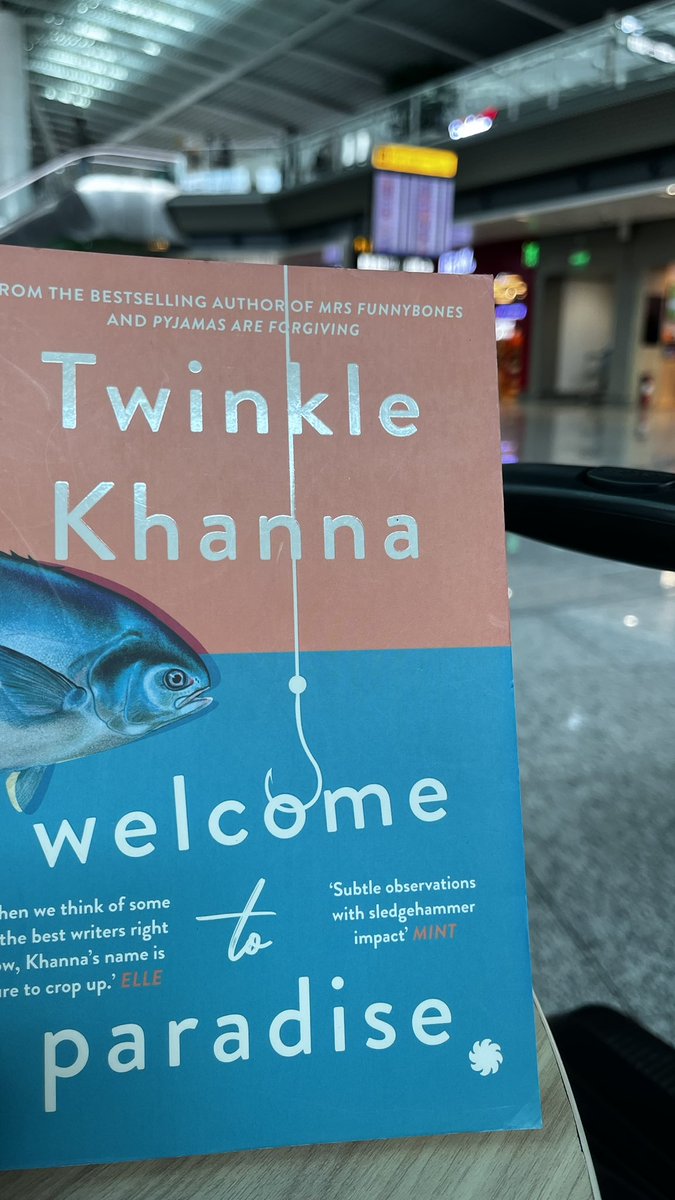 Always been curious about <a href="/mrsfunnybones/">Twinkle Khanna</a> writing. 

Finally took the plunge at 36,000 feet! ✈️📖 

#TwinkleKhanna #airportchronicles #Book
