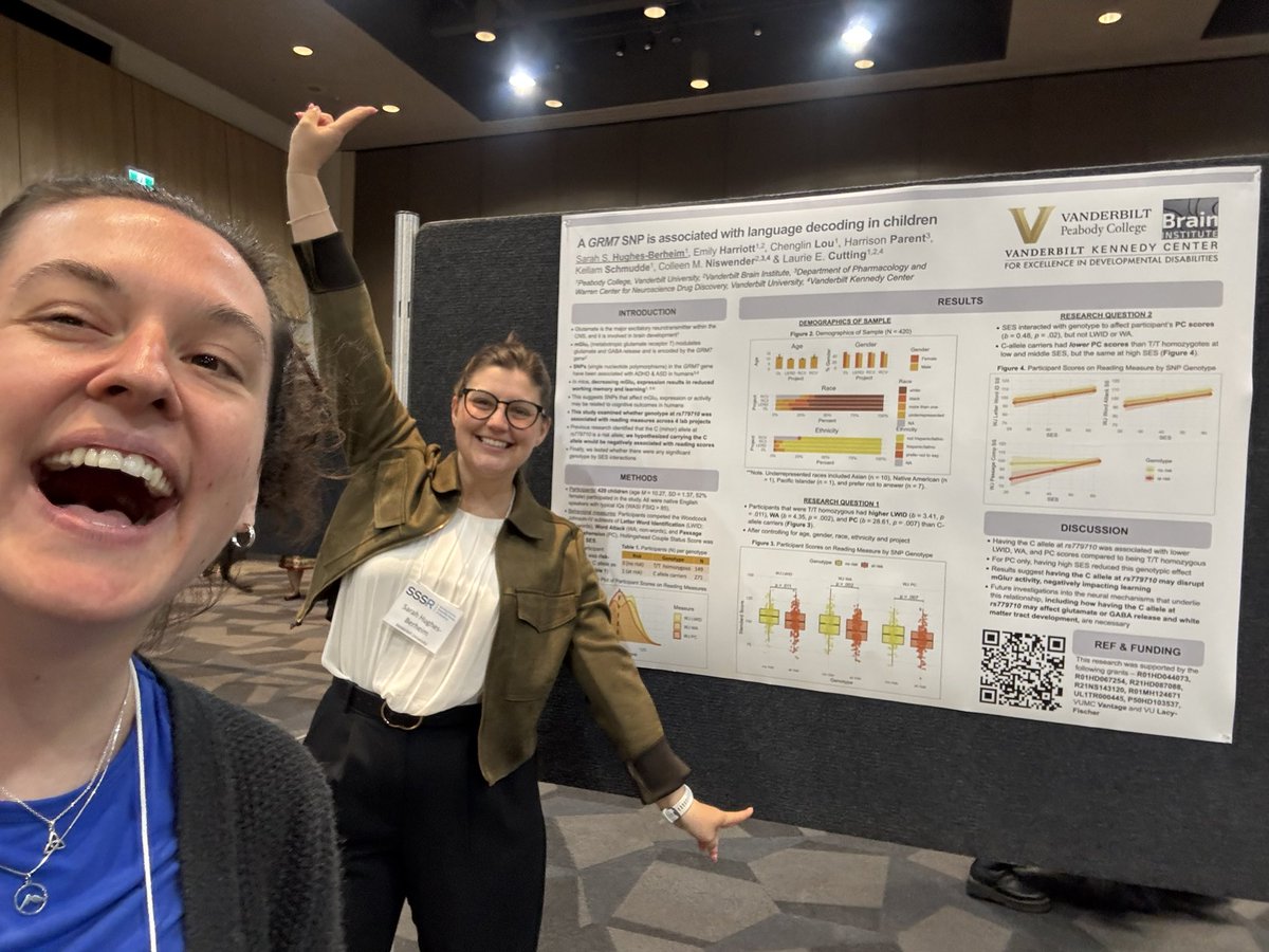EmilyH107's tweet image. achievement unlocked: my symposium talk is on saturday, but today, i was 2nd author on not one but TWO posters across TWO universities!! it is truly just the coolest thing to get to be involved in several reading related research projects with diverse methodologies. #SSSR2025