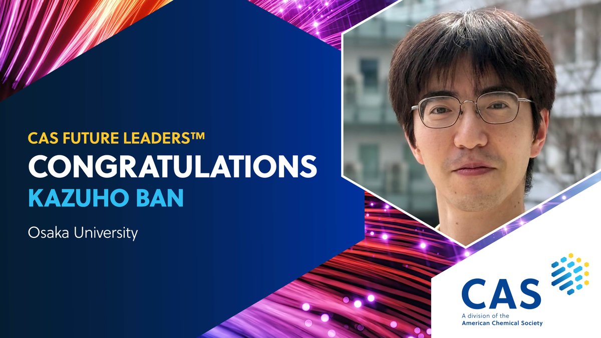 CASChemistry's tweet image. Kazuho’s research interests include the development of visible-light-induced organic photochemical reactions. Learn more about @bank2739 and the 2025 #CASFutureLeaders before they arrive in Columbus this August. ow.ly/ofB750WqvBW