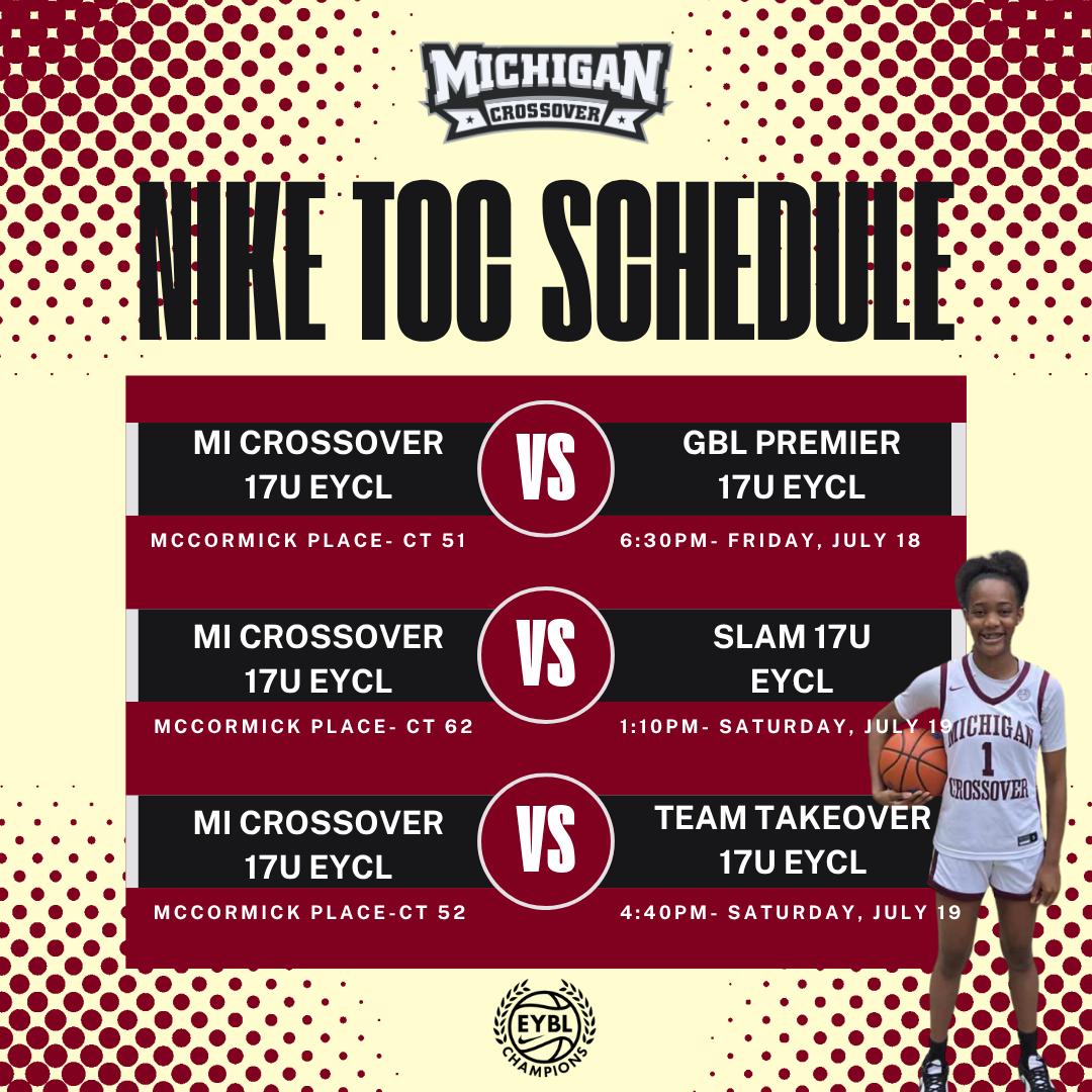 Sasha McClellan (@clutchsasha13) on Twitter photo Come check us out at Nike Nationals. The last ride of this travel season! <a href="/MICROSSOVER/">Michigan Crossover</a> <a href="/CoachEvanBell/">Evan Bell</a> <a href="/wadesworld32/">Coach Keith Wade</a> <a href="/PGHMichigan/">Prep Girls Hoops Michigan</a> <a href="/DaleGirlsHoops/">Avondale Girls Basketball</a> Come check us out at Nike Nationals. The last ride of this travel season! <a href="/MICROSSOVER/">Michigan Crossover</a> <a href="/CoachEvanBell/">Evan Bell</a> <a href="/wadesworld32/">Coach Keith Wade</a> <a href="/PGHMichigan/">Prep Girls Hoops Michigan</a> <a href="/DaleGirlsHoops/">Avondale Girls Basketball</a>