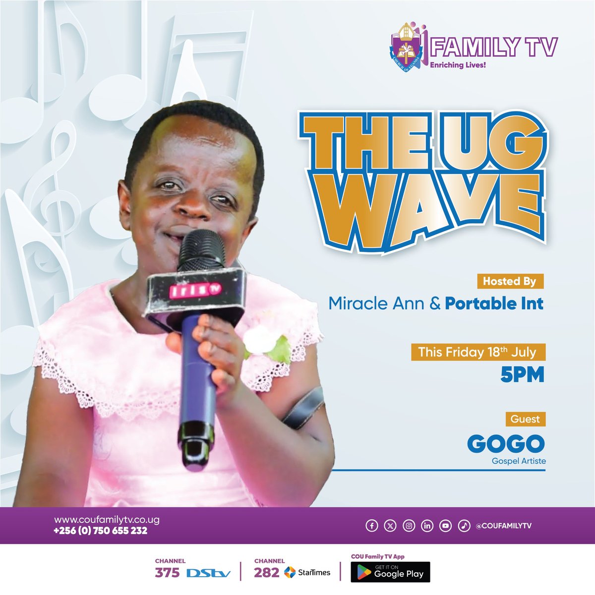 miracleann8's tweet image. Hey Hullo lovely people good morning feeling so happy and excited being a Friday and meeting  gogo today 5pm dstv 375,startimes 282,live stream coufamilytv.co.ug👏👏 💃. enjoy your weekend ahead 🥰@coufamilytv.