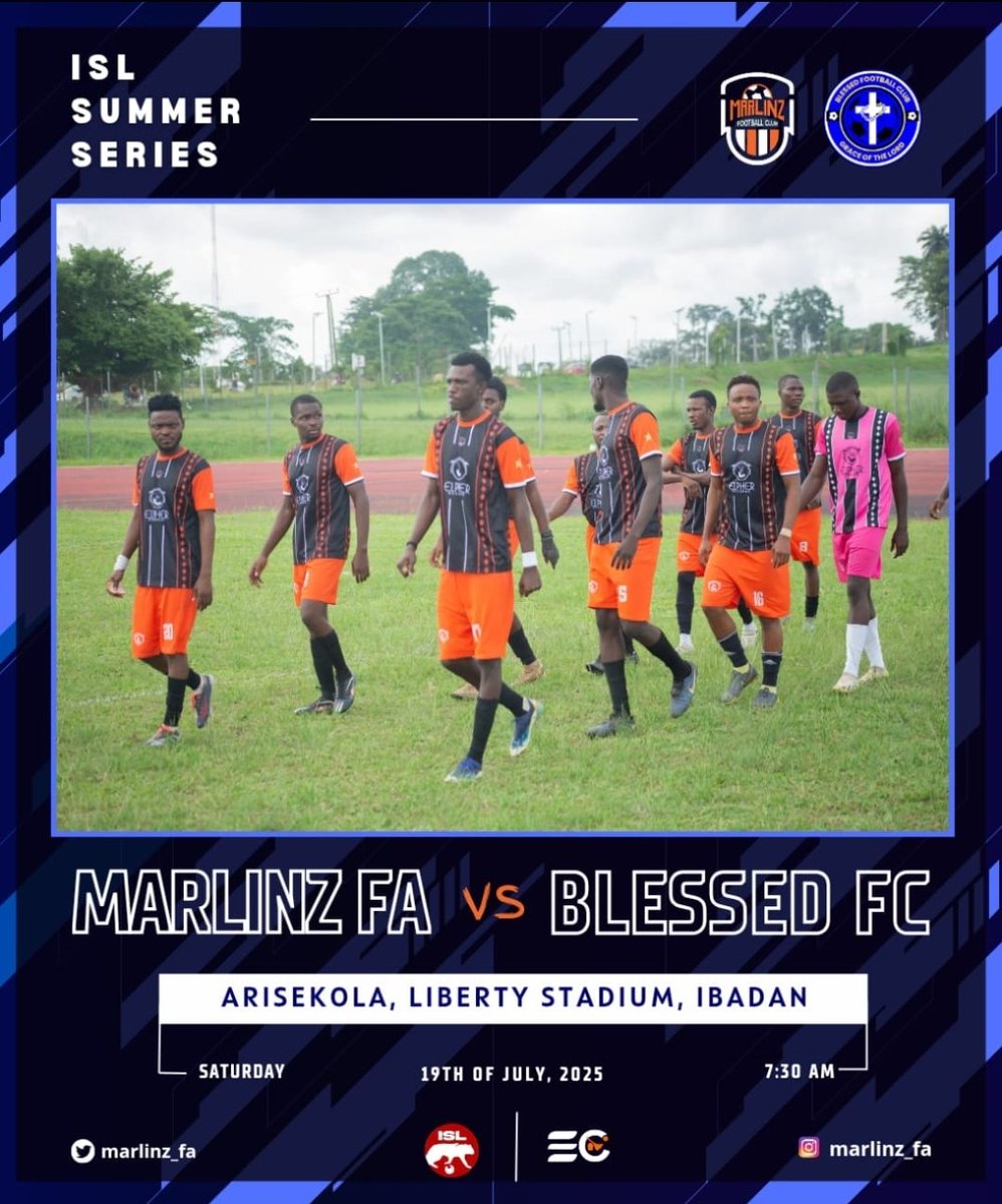 Marlinz_FA's tweet photo. Marlinz Football Academy heads to Ibadan for pre-season.

#ISLPreseason #IbadanTour https://t.co/gqNF9utLhS