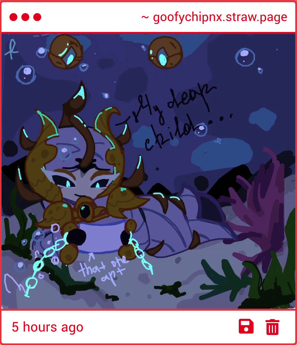 🥹this person has sent me so many drawings already…you really should start posting them online, you know. the longantree twt would go crazy. (me included)
that aside, i really like the glowing dragon orbs detail you added! your work with atmosphere and colors is amazing.