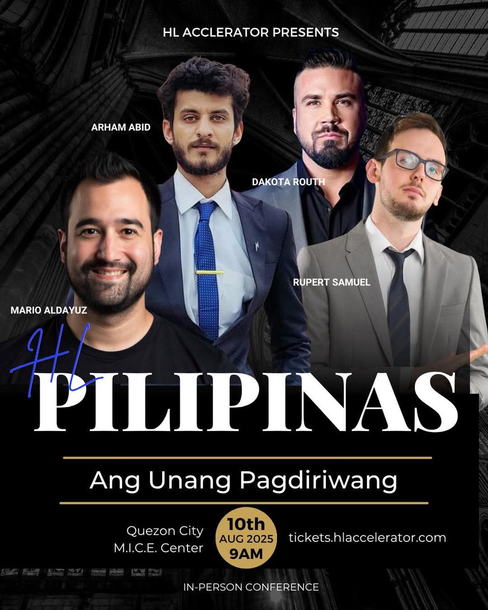 arham_abidghl's tweet image. Still can’t believe this is happening! 😍
Huge thanks to Jay-cee Tan for making this possible — I’ve officially been invited to speak at HL Pilipinas 🇵🇭 alongside some of the top legends in the HighLevel world 🙌
Team HighLevel is flying their entire team to the Philippines for…