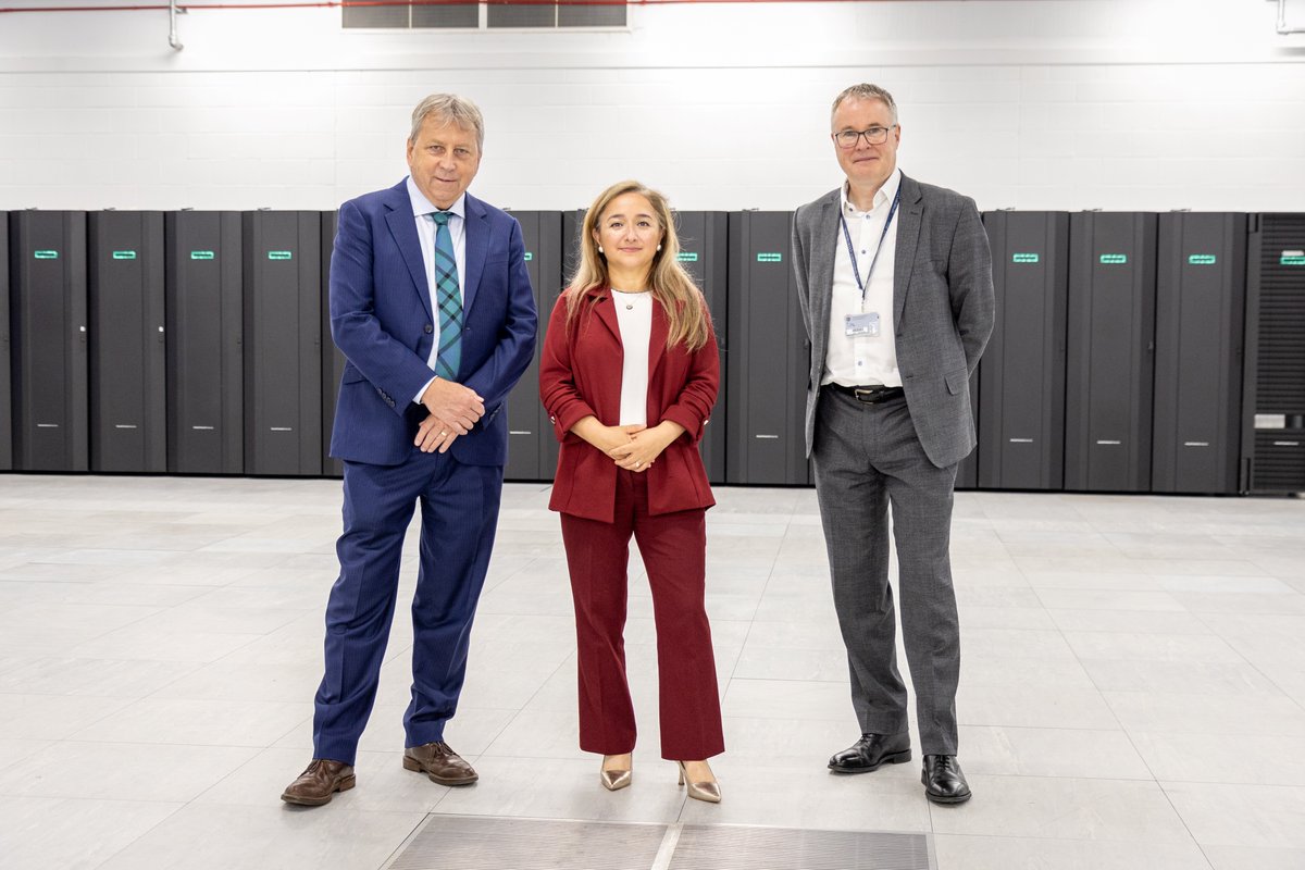 SciTechgovuk's tweet image. Edinburgh will soon host the next national supercomputer as part of the Compute Roadmap.
This means:
🏢 More jobs
💸 More investment
🔬 World leading science
@FeryalClark visited the @EPCCed where it will be based.
