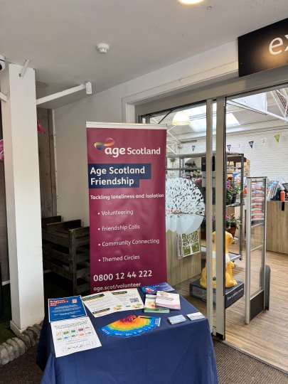 agescotland's tweet image. Our Friendship team are out and about this summer, spreading the word of our services to older people and potential volunteers. Here's where you can find us over the next few weeks:
• John Lewis Edinburgh - 19th July
• Haymarket Station - 2nd August
• Cameron Toll - 9th August